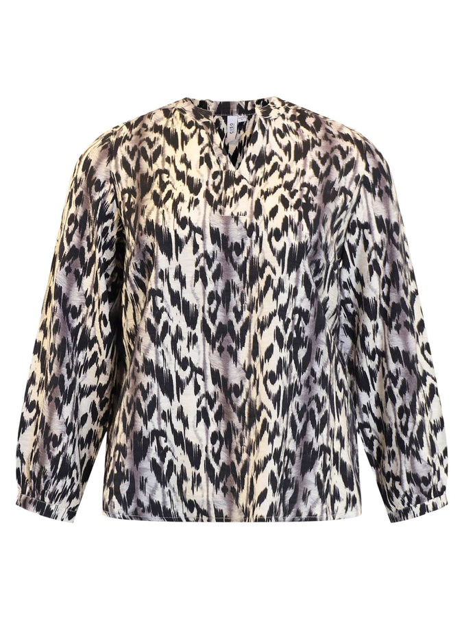 plus size Ciso bluse mønstret i store storrelser