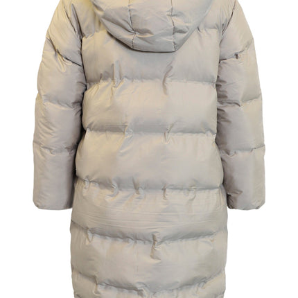 plus size Ciso lang vinter jakke Beige i store storrelser