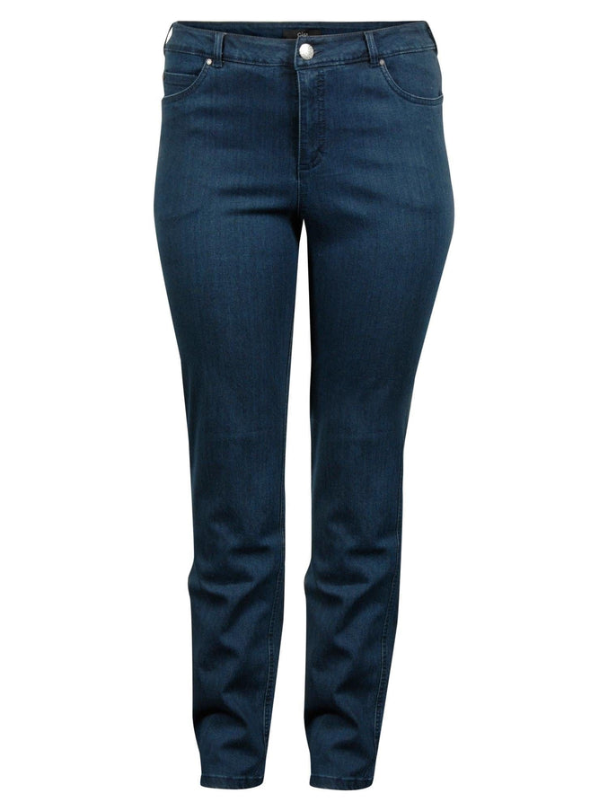 plus size Ciso rette jeans Mørkeblå i store storrelser 215524-3428-44