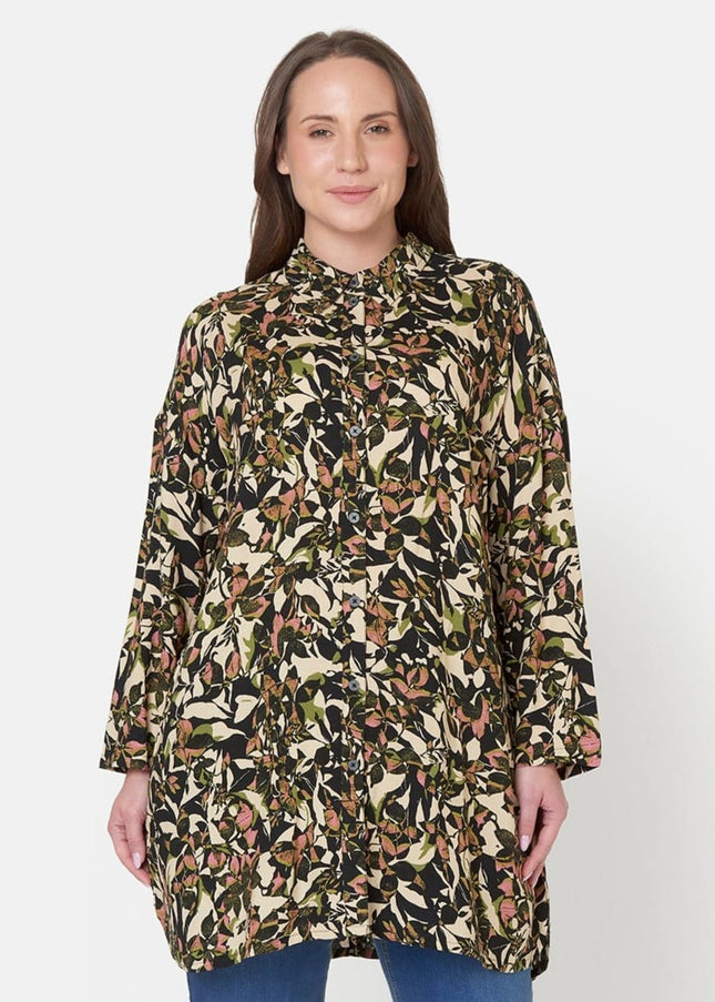 plus size Ciso skjorte print i store storrelser