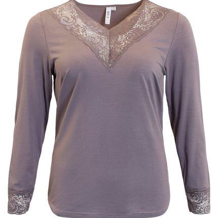 plus size Ciso topp med blonde Brun i store storrelser