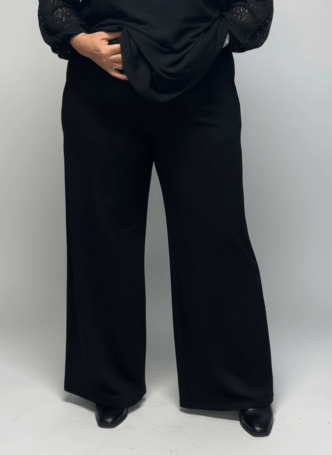 plus size Ciso vide bukser Sort i store storrelser