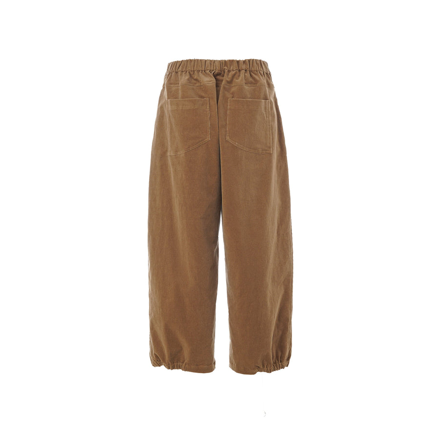 plus size Clara Baggy Pants Kord camel i store storrelser