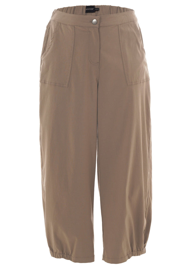 plus size Gozzip Clara baggy pants Clay i store storrelser