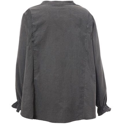 plus size Gozzip Glvy skjorte Grå i store storrelser