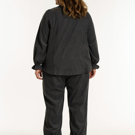 plus size Gozzip Glvy skjorte Grå i store storrelser