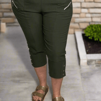 plus size JST capri (8889) Army i store storrelser