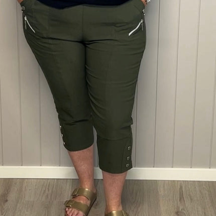plus size JST capri Army i store storrelser