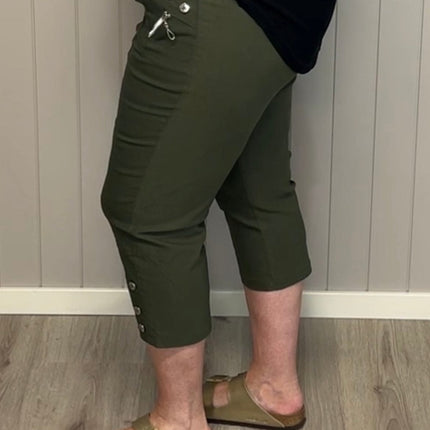 plus size JST capri Army i store storrelser