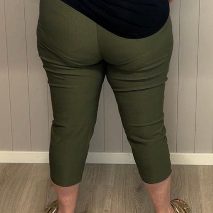 plus size JST capri Army i store storrelser