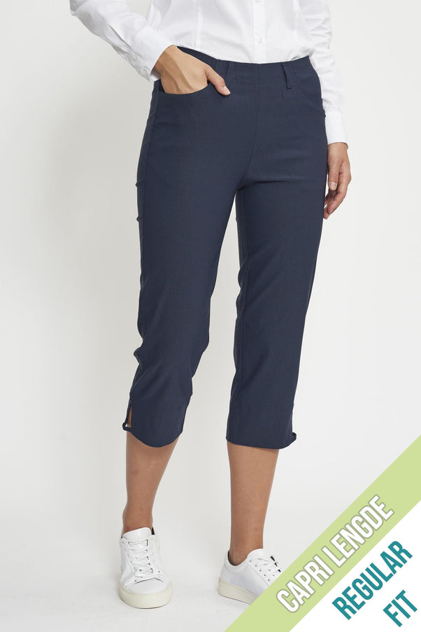 plus size LauRie Anabelle Capri Regular Panalin Lommer Marine i store storrelser 29745-49970-42