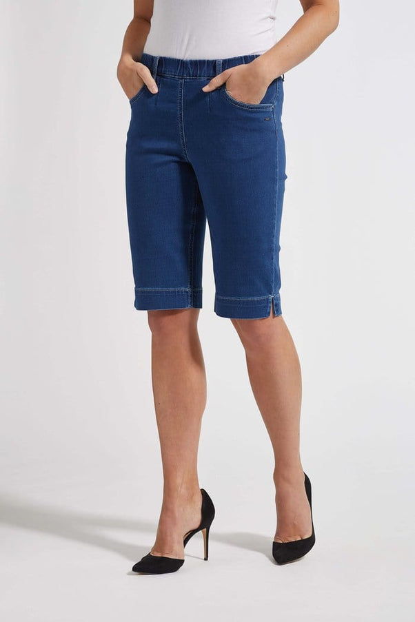 plus size LauRie Kelly Shorts Regular Bomull Lommer Denim i store storrelser