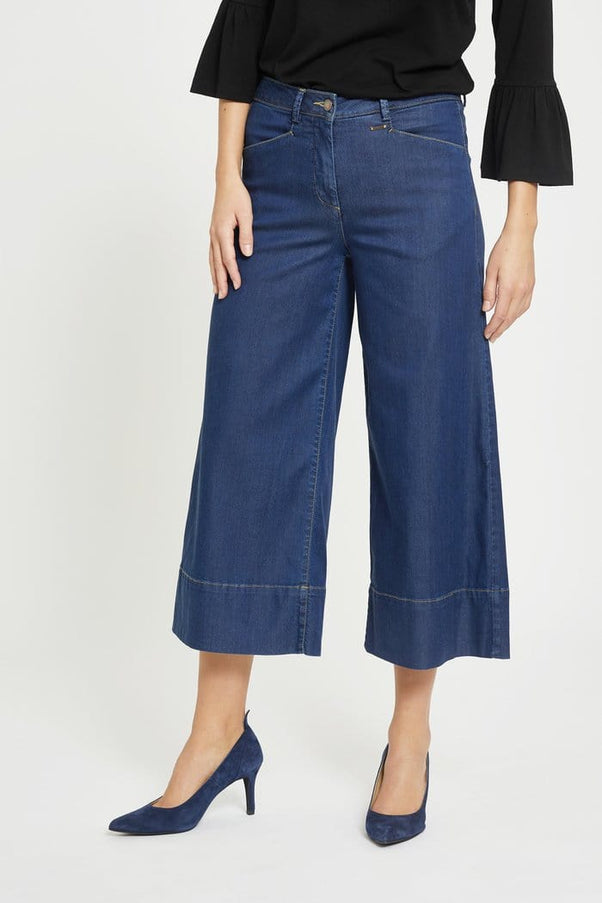 plus size LauRie Rachel 7/8 og Cropped Straight Tencel Denim i store storrelser 100608-44506 100412-44506-42