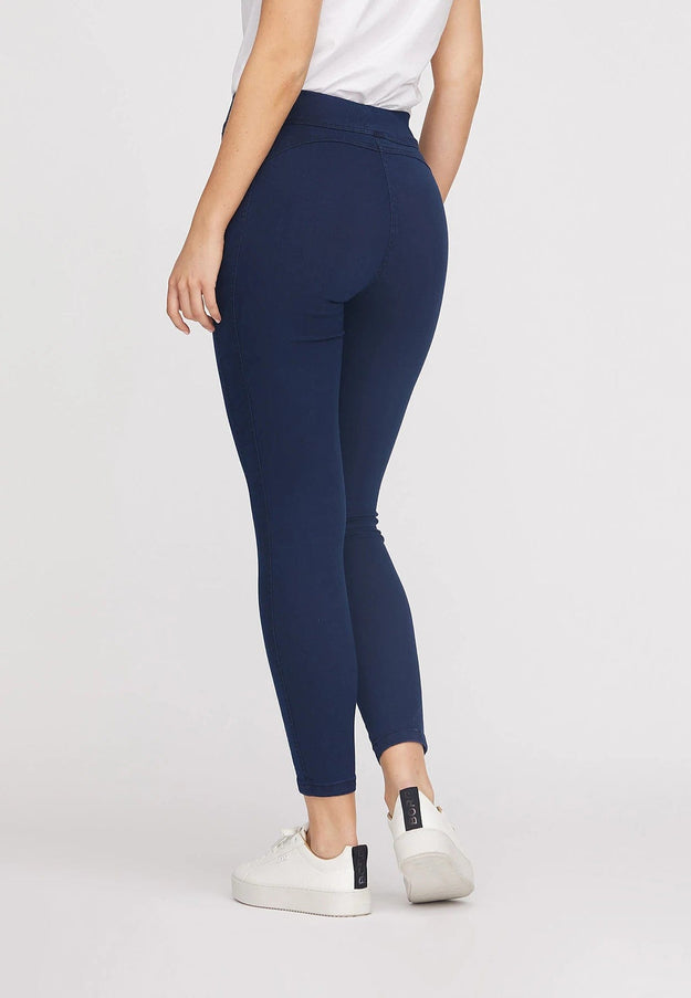 plus size LauRie Serene Kort Slim Bomull Mørk Denim i store storrelser