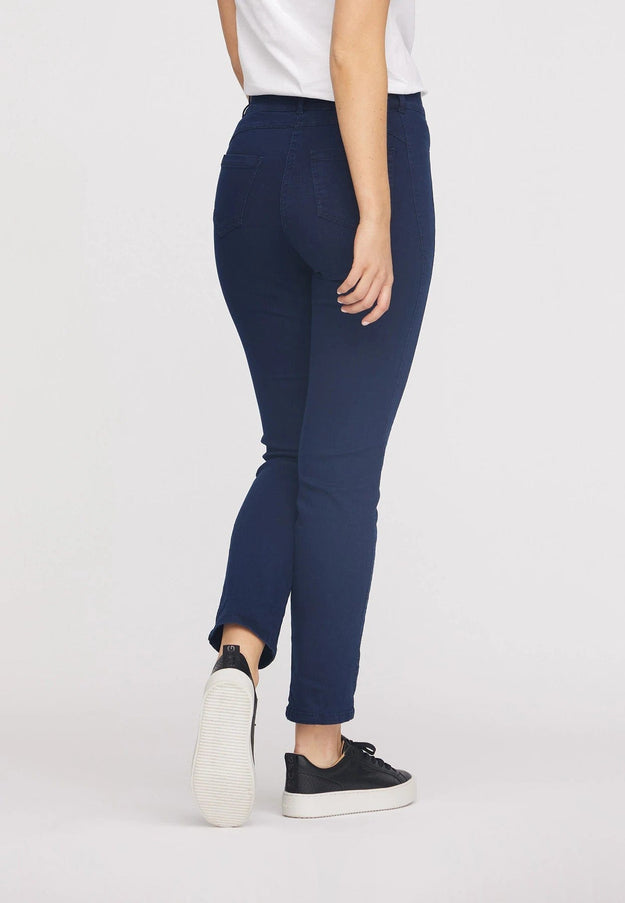 plus size LauRie Serene Medium Regular Bomull Lommer Mørk Denim i store storrelser