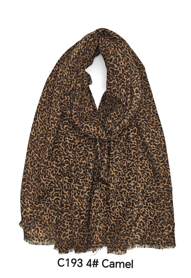 plus size M&P Tilbehør:  Skjerf leopard brun i store storrelser C193-leopard brun