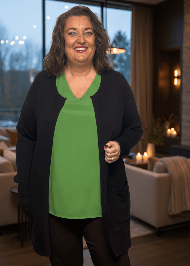 plus size sandgaard Helsinki cardigan Brun i store storrelser