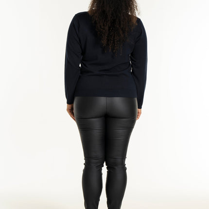 plus size Sandgaard Helsinki genser Marine i store storrelser