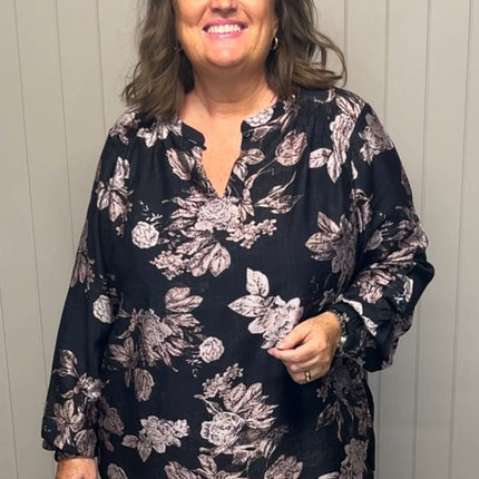 plus size Signature Bluse blomster i store storrelser