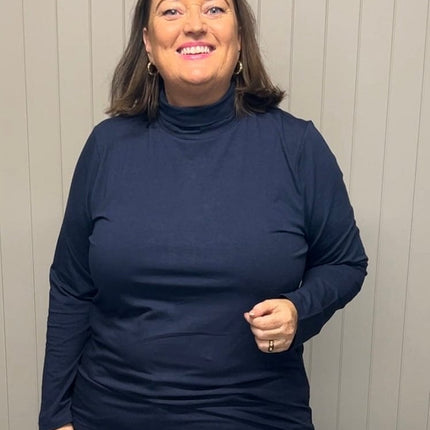 plus size Signature pologenser mørkeblå i store storrelser