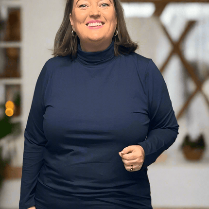 plus size Signature pologenser mørkeblå i store storrelser