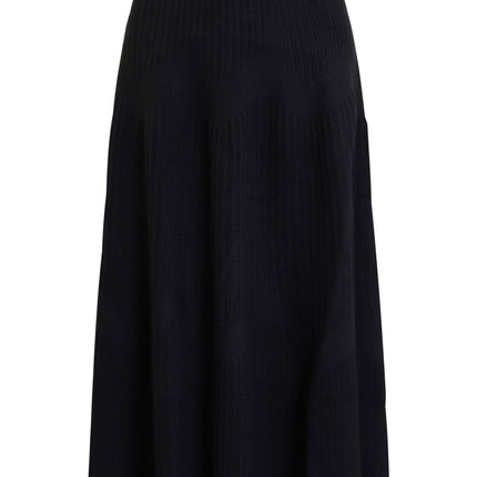 plus size Signature strikkeskjørt Sort i store storrelser