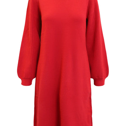 plus size Signature strikket kjole Rød i store storrelser