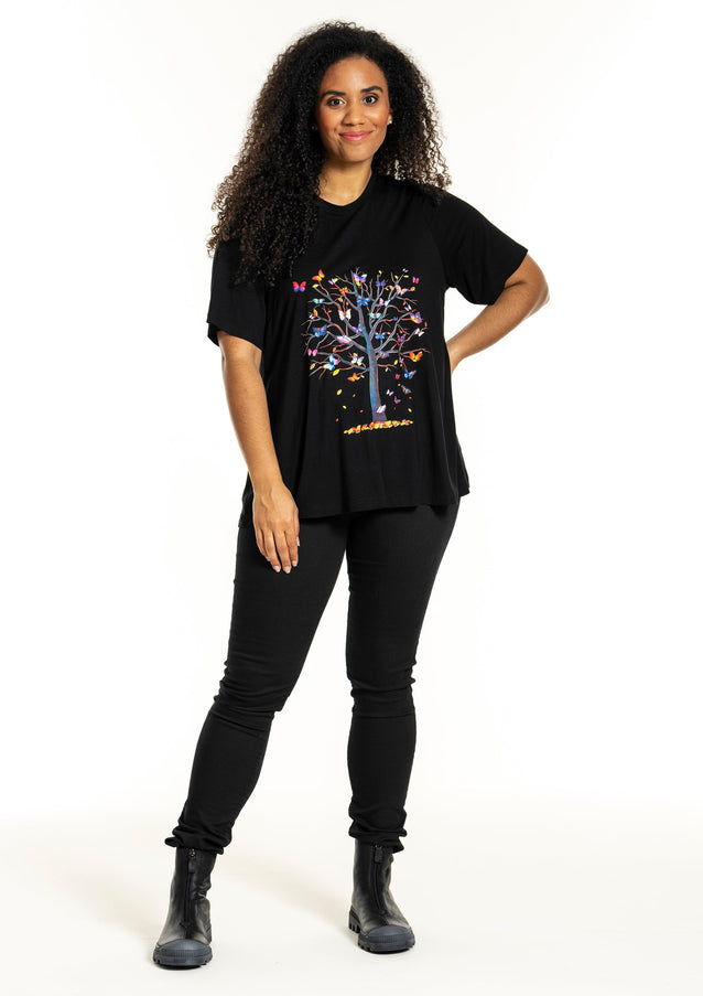 plus size Studio Bella T-shirt med print i store storrelser