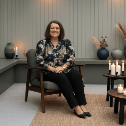 plus size Studio Bonni skjorte grønnmønstret i store storrelser