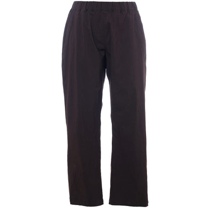 plus size Studio Imoa bukser rette ben Brun i store storrelser