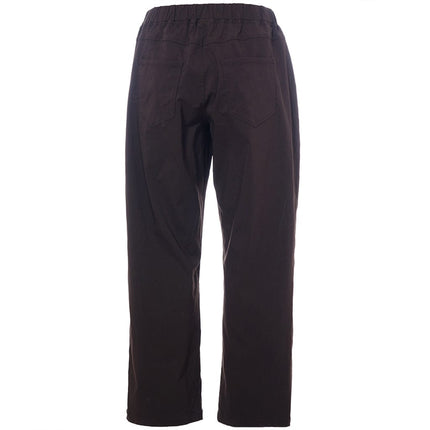 plus size Studio Imoa bukser rette ben Brun i store storrelser