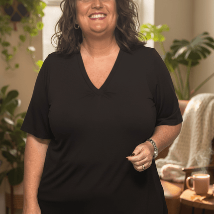 plus size Studio Lykke T-shirt brun i store storrelser