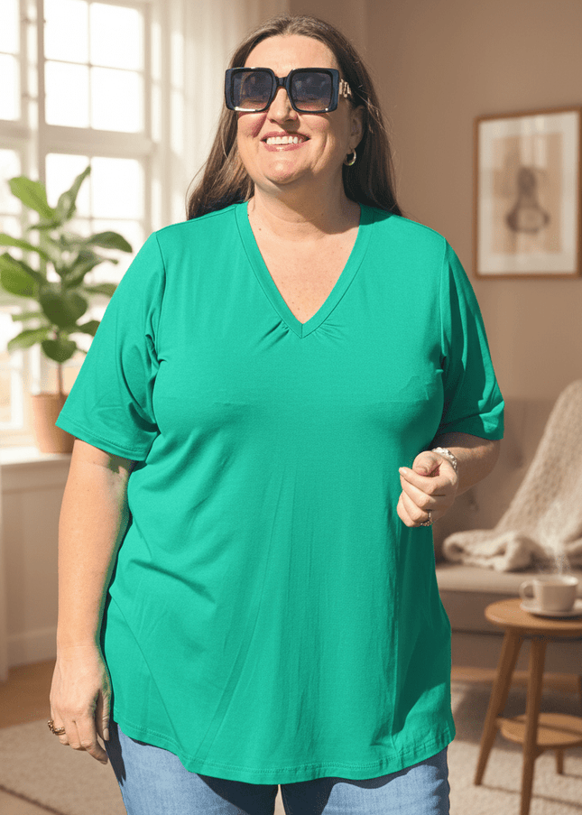 plus size Studio Lykke T-shirt grønn  INGEN RETURRETT i store storrelser