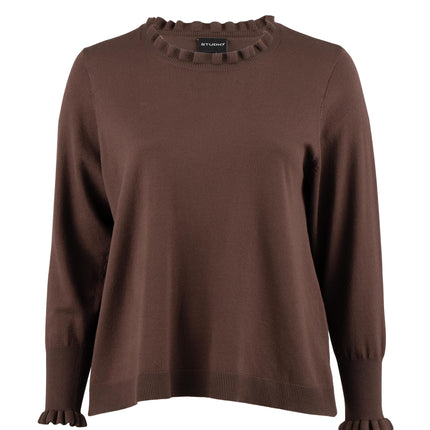plus size Studio Naila genser Brun i store storrelser