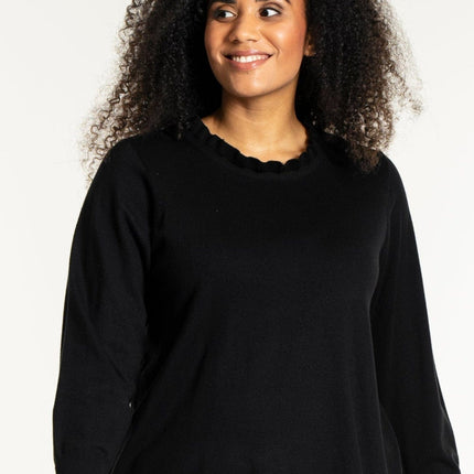 plus size Studio Naila genser Sort i store storrelser