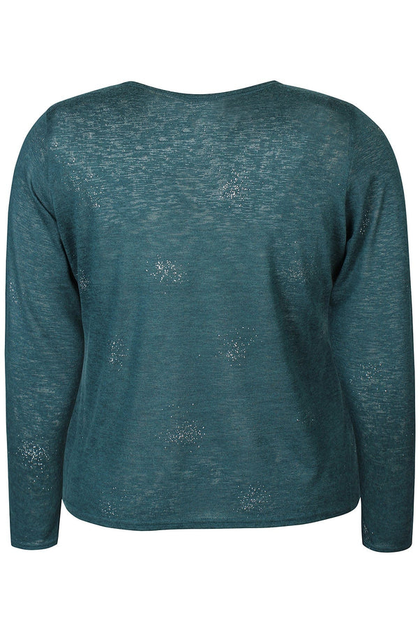 plus size Zhenzi Agar Cardigan Flaskegrønn i store storrelser