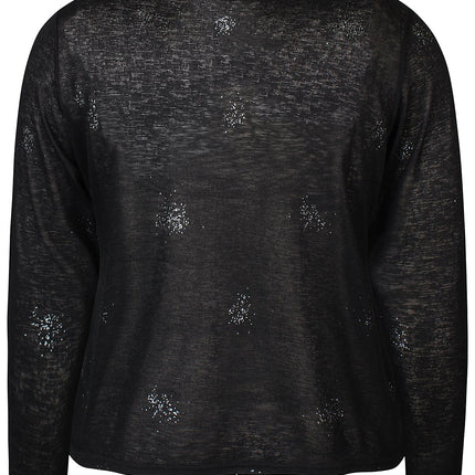 plus size Zhenzi Agar Cardigan Sort i store storrelser