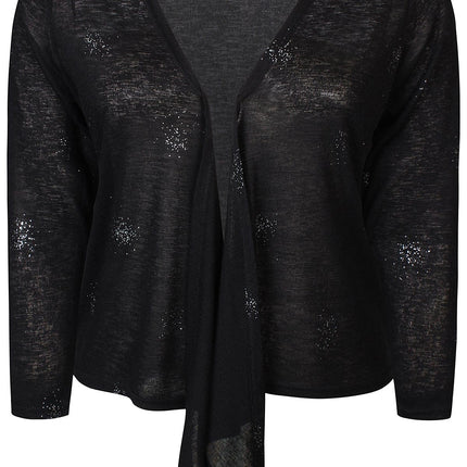 plus size Zhenzi Agar Cardigan Sort i store storrelser