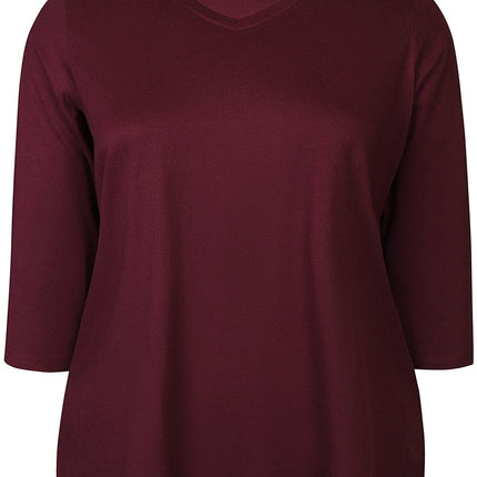 plus size Zhenzi Alberta bomull vinrød i store storrelser