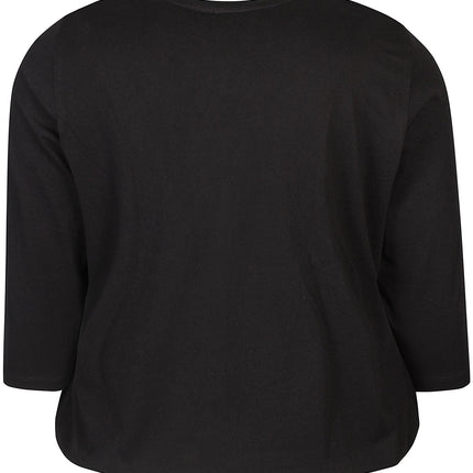 plus size Zhenzi Noor T-shirt sort i store storrelser