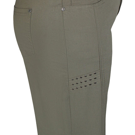 plus size Zhenzi Salsa bukser Army i store storrelser