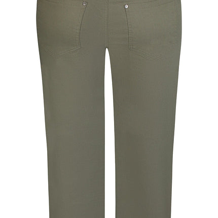 plus size Zhenzi Salsa bukser Army i store storrelser