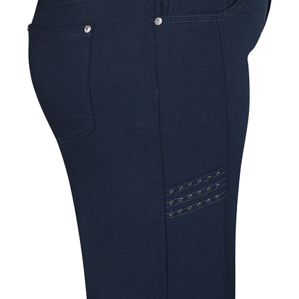 plus size Zhenzi Salsa bukser marine i store storrelser