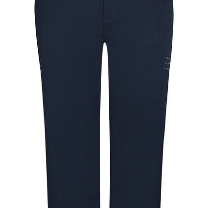 plus size Zhenzi Salsa bukser marine i store storrelser