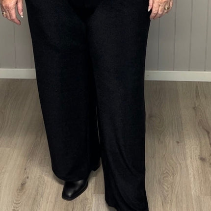 plus size Zhenzi Toby Bukse glitter Sort i store storrelser