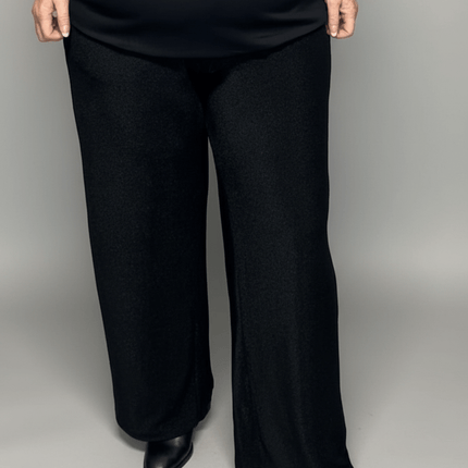 plus size Zhenzi Toby Bukse glitter Sort i store storrelser