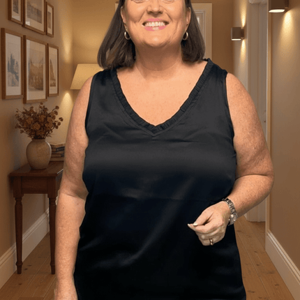 plus size Zhenzi Wern singlet Sort i store storrelser