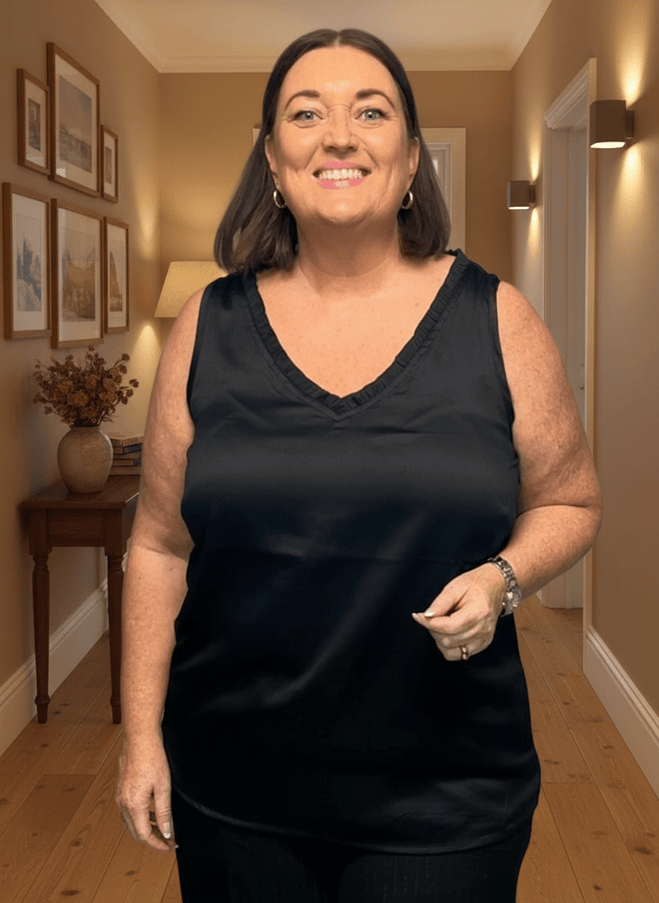 plus size Zhenzi Wern singlet Sort i store storrelser